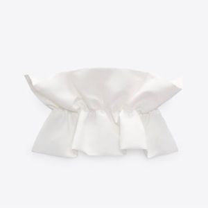 NWT Zara Ruffled Bandeau Top